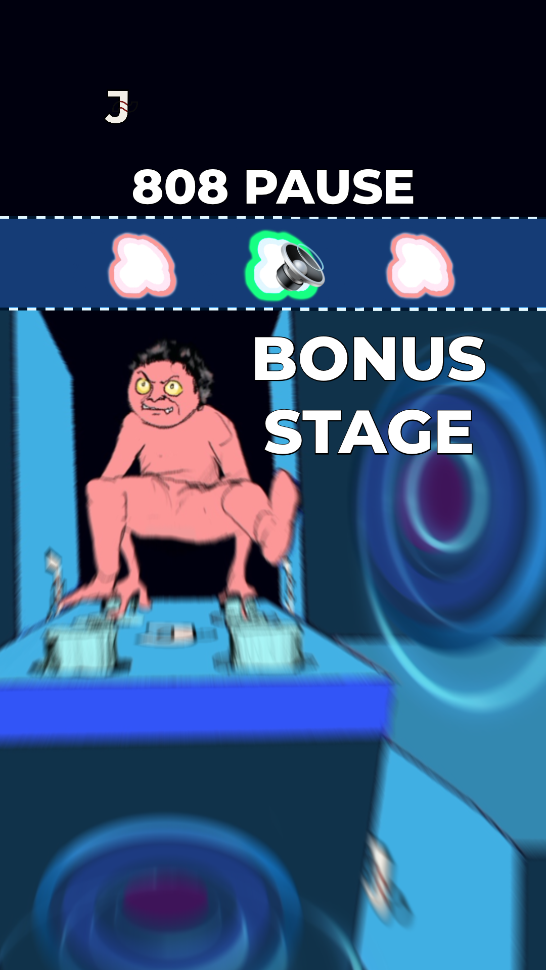 808 Pause bonus stage board