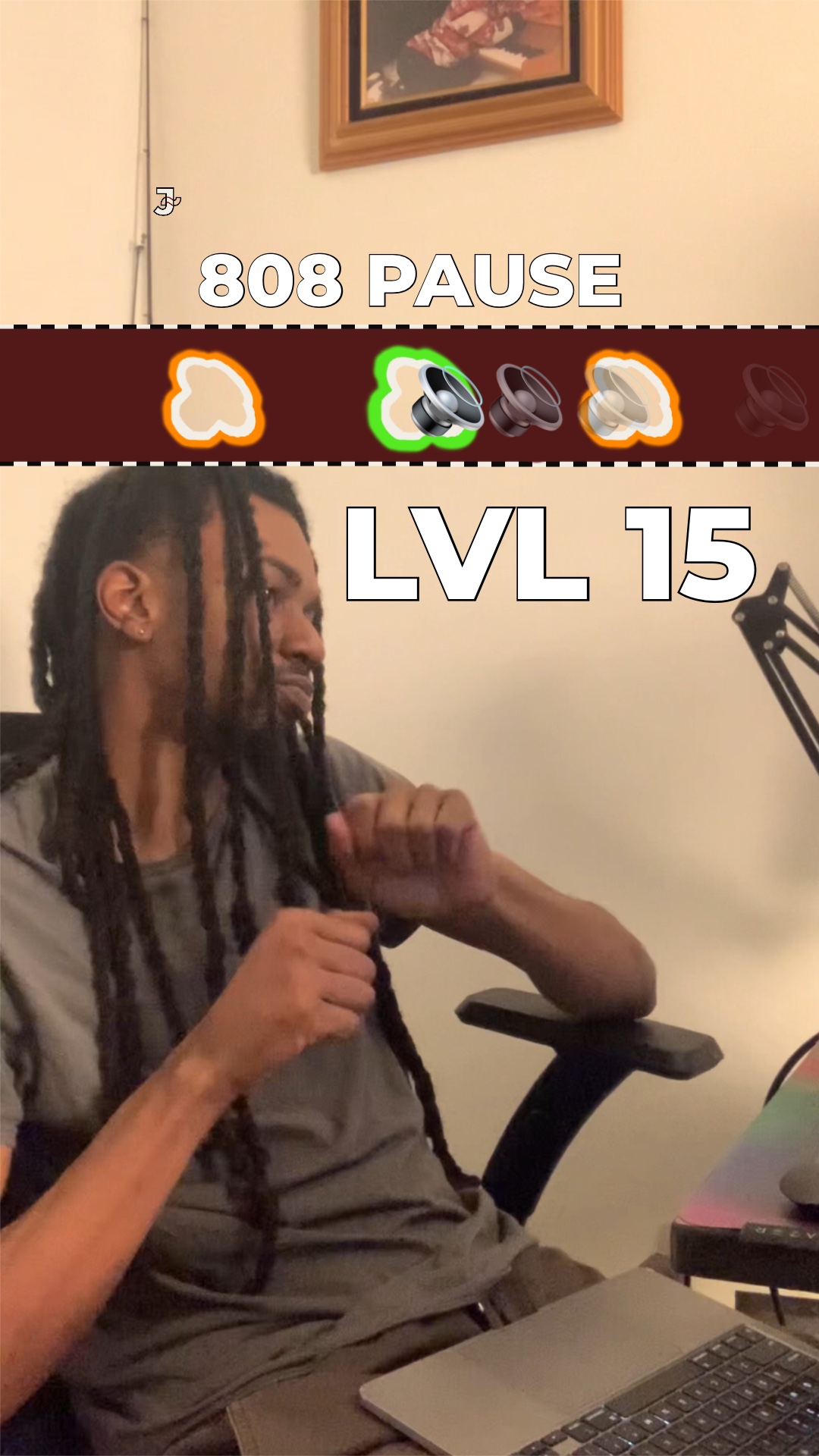808 Pause level 15 board
